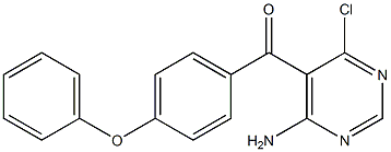 (4-aMino-6-chloropyriMidin-5-yl)(4-phenoxyphenyl)Methanone,,结构式
