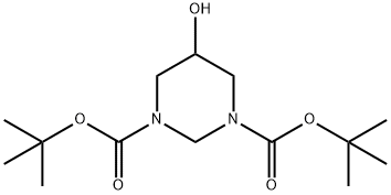 di-tert-butyl 5-hydroxydihydropyriMidine-1,3(2h,4h)-dicarboxylate, 261507-84-0, 结构式