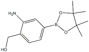 (2-AMino-4-(4,4,5,5-tetraMethyl-1,3,2-dioxaborolan-2-yl)phenyl)Methanol,,结构式