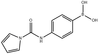 (4-(1H-pyrrole-1-carboxamido)phenyl)boronic acid Structure