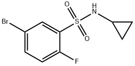 5-溴-N-环丙基-2-氟苯磺酰胺,1704121-60-7,结构式