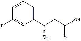 (S)-3-Amino-3-(3-fluoro-phenyl)-propanoic acid Structure