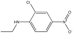2-氯-N-乙基-4-硝基苯胺 结构式