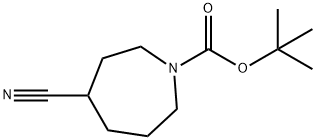 tert-butyl 4-cyanoazepane-1-carboxylate Struktur
