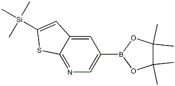 5-(4,4,5,5-tetraMethyl-1,3,2-dioxaborolan-2-yl)-2-(triMethylsilyl)thieno[2,3-b]pyridine Structure