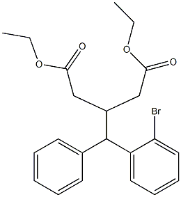 3-((2-溴苯基)(苯基)甲基)戊二酸二乙酯, 1419075-85-6, 结构式
