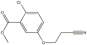 Methyl 2-chloro-5-(2-cyanoethoxy)benzoate Struktur