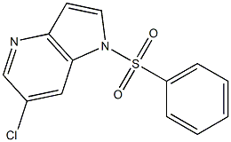 1-(Phenylsulphonyl)-6-chloro-4-azaindole 化学構造式