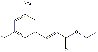 (E)-ethyl 3-(5-aMino-3-broMo-2-Methylphenyl)acrylate|(E)-3-(5-氨基-3-溴-2-甲基苯基)丙烯酸酯