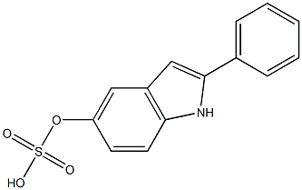 2-Phenylindole-5-sulfoaicacid 化学構造式