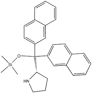 (S)-2-(dinaphthalen-2-yl(triMethylsilyloxy)Methyl)pyrrolidine Struktur
