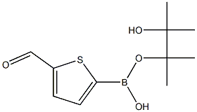 5-forMylthiophen-2-ylboronic pinacol ester 化学構造式