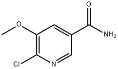 6-氯-5-甲氧基烟酰胺 结构式