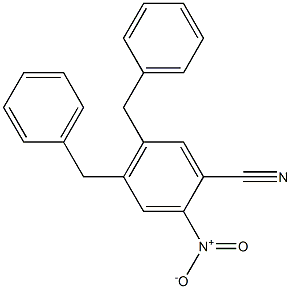 3,4-二苄氧基-6-硝基苯乙腈 结构式