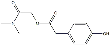 4-羟基苯乙酸N,N-二甲基氨基甲酰甲酯(卡莫司他中间体), , 结构式