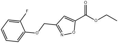 ethyl 3-((2-fluorophenoxy)Methyl)isoxazole-5-carboxylate Structure