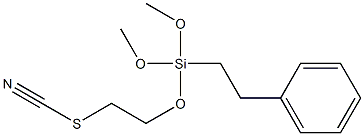 (THIOCYANATOMETHYL)PHENETHYLTRIMETHOXYSILANE, tech-95 Structure