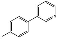3-(4-碘苯基)吡啶 结构式