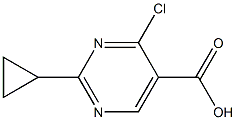 4-Chloro-2-cyclopropylpyriMidine-5-carboxylic acid Struktur