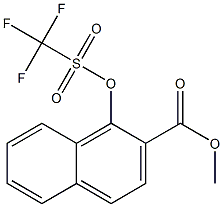 1-(三氟甲磺酰氧基)-2-萘甲酸甲酯,,结构式