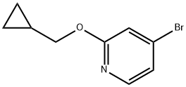 4-溴-2-(环丙基甲氧基)吡啶, 1610521-10-2, 结构式