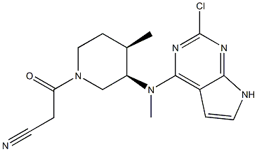 3-((3R,4R)-3-((2-chloro-7H-pyrrolo[2,3-d]pyriMidin-4-yl)(Methyl)aMino)-4-Methylpiperidin-1-yl)-3-oxopropanenitrile