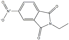 N-乙基-4-硝基邻苯二甲酰亚胺 结构式