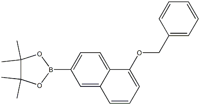 2-(5-Benzyloxy-naphthalen-2-yl)-4,4,5,5-tetraMethyl-[1,3,2]dioxaborolane Structure