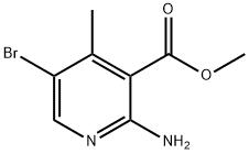 2-氨基-5-溴-4-甲基烟酸甲酯,1823895-39-1,结构式