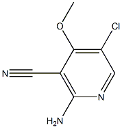 2-AMino-5-chloro-4-Methoxy-nicotinonitrile,,结构式