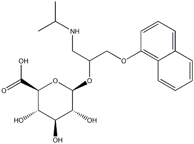 (R)-Propranolol Glucuronide Structure