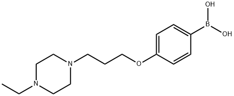 4-(3-(4-乙基哌嗪-1-基)丙氧基)苯基硼酸,1704063-50-2,结构式