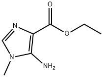 Ethyl 5-aMino-1-Methyl-1H-iMidazole-4-carboxylate 化学構造式