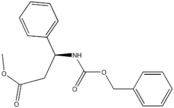 (S)-Methyl 3-(benzyloxycarbonylaMino)-3-phenylpropanoate Struktur
