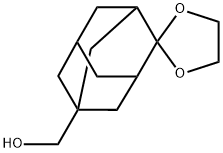 1-HydroxyMethyladaMantan-4-one Ethylene Ketal 化学構造式