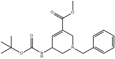 Methyl 1-benzyl-5-(tert-butoxycarbonylaMino)-1,2,5,6-tetrahydropyridine-3-carboxylate,1823791-42-9,结构式
