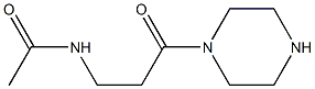 N-(3-oxo-3-(piperazin-1-yl)propyl)acetaMide Struktur