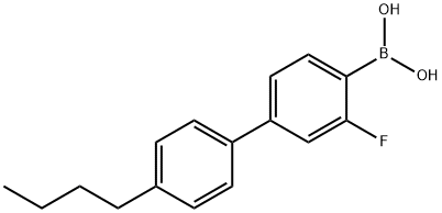 (3-Fluoro-4'-butyl[1,1'-biphenyl]-4-yl)boronic acid Structure