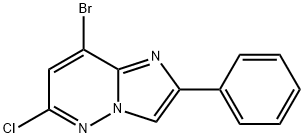 8-溴-6-氯-2-苯基咪唑[1,2-B]哒嗪 结构式