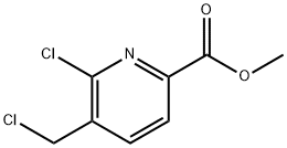 Methyl 6-chloro-5-(chloroMethyl)picolinate Struktur