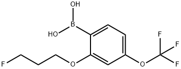 (2-(3-氟丙氧基)-4-(三氟甲氧基)苯基)硼酸, 1704073-53-9, 结构式