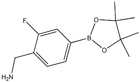 (2-fluoro-4-(4,4,5,5-tetraMethyl-1,3,2-dioxaborolan-2-yl)phenyl)MethanaMine Structure