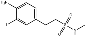2-(4-氨基-3-碘苯基)-N-甲基乙磺酰胺, 1200070-42-3, 结构式