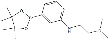 N1,N1-diMethyl-N2-(4-(4,4,5,5-tetraMethyl-1,3,2-dioxaborolan-2-yl)pyridin-2-yl)ethane-1,2-diaMine Structure