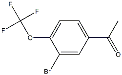 1-(3-broMo-4-(trifluoroMethoxy)phenyl)ethanone 结构式