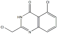 5-Chloro-2-chloroMethyl-3H-quinazolin-4-one,,结构式