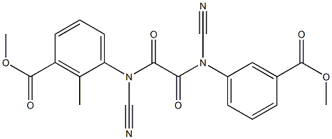 N,N'-Bis-cyanoMethyl-N,N'-bis-(3-Methoxycarbonyl-phenyl)-oxalaMide,1820711-08-7,结构式