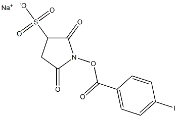 SODIUM 1-((4-IODOBENZOYL)OXY)-2,5-DIOXOPYRROLIDINE-3-SULFONATE,1624262-57-2,结构式