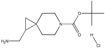 1-(氨基甲基)-6-氮杂螺[2.5]辛烷-6-羧酸叔丁酯盐酸盐 结构式