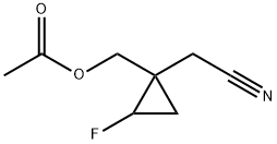 (1-(氰基甲基)-2-氟环丙基)乙酸甲酯 结构式